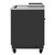 Koolmore KM-GF25-BK 5 Cu. Ft. Black Stainless Steel Commercial Glass Forster - 115 Volts