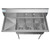 Koolmore SC101410-12L3 45" W 18 Gauge Galvanized 3 Compartments Sink