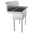 Koolmore SC101410-12L3 45" W 18 Gauge Galvanized 3 Compartments Sink