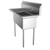 Koolmore SC101410-12L3 45" W 18 Gauge Galvanized 3 Compartments Sink