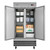 Koolmore RIR-2D-SS35C 35 Cu. Ft. 2 Solid Doors Stainless Steel Reach In Refrigerator - 115 Volts