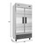 Koolmore RIR-2D-SS35C 35 Cu. Ft. 2 Solid Doors Stainless Steel Reach In Refrigerator - 115 Volts