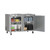 Koolmore KM-UCR-2DSS 11 Cu. Ft. Stainless Steel 2 Solid Hinged Doors Reach-In Undercounter Refrigerator - 115 Volts