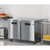 Koolmore KM-UCR-2DSS 11 Cu. Ft. Stainless Steel 2 Solid Hinged Doors Reach-In Undercounter Refrigerator - 115 Volts
