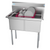 Koolmore SB151512-N3 36" W 18 Gauge Galvanized 2 Compartments Sink