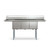 Koolmore KM-SC151514-15B3 75" W 18 Gauge Galvanized 3 Compartments Sink
