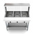Koolmore KM-OWS-3SG 3 Pans Stainless Steel Electric Steam Table with Undershelf and Sneeze Guard