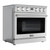 Koolmore KM-EPR-36AP-SS 35.9" W x 29.7" D x 36.1" H Stainless Steel Self-Cleaning Professional Electric Range - 240 Volts