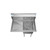 Koolmore SA151512-15L3 33" W Galvanized Base 18 Gauge 1 Compartment Sink