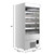 Koolmore KM-CDA-18C-SS 18 Cu. Ft. Stainless Steel Vertical Case Grab and Go Open Air Merchandiser - 120 Volts