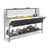 Koolmore KM-OWS-5SG 5 Pans Stainless Steel Electric Steam Table with Undershelf and Sneeze Guard