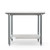Koolmore CT3036-18C 36" W x 30" D Stainless Steel 18 Gauge Open with Undershelf Work Table