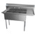 Koolmore SC121610-12R3 51" W 18 Gauge Galvanized 3 Compartments Sink
