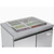 Koolmore KM-RBT-36C 36.4" W Stainless Steel 6 Pans Storage with Covers Commercial Refrigerated Prep Station - 115 Volts