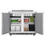 Koolmore KM-RBT-36C 36.4" W Stainless Steel 6 Pans Storage with Covers Commercial Refrigerated Prep Station - 115 Volts