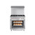 Koolmore KM-CR36-NG 36" W Stainless Steel 6 Burners with Oven Natural Gas Commercial Range
