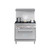 Koolmore KM-CR36-NG 36" W Stainless Steel 6 Burners with Oven Natural Gas Commercial Range
