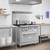 Koolmore KM-CR36-NG 36" W Stainless Steel 6 Burners with Oven Natural Gas Commercial Range
