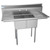 Koolmore SB121610-12B3 48" W 18 Gauge Galvanized 2 Compartments Sink