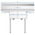 Koolmore SB121610-12B3 48" W 18 Gauge Galvanized 2 Compartments Sink