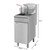 Koolmore KM-FDF50-LP 50 Lbs. Stainless Steel Liquid Propane Floor Standing Commercial Fryer - 120,000 BTU