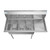 Koolmore SC101410-12R3 45" W 18 Gauge Galvanized 3 Compartments Sink
