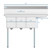 Koolmore SC101410-12R3 45" W 18 Gauge Galvanized 3 Compartments Sink