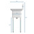 Koolmore SC101410-12R3 45" W 18 Gauge Galvanized 3 Compartments Sink