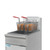 Koolmore KM-FDF40-LP 40 Lbs. Stainless Steel Liquid Propane Floor Standing Commercial Fryer - 90,000 BTU