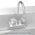 Koolmore SH17-4GNF 17" W x 15" D Stainless Steel Wall Mounted Hand Sink
