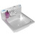 Koolmore SH17-4GNF 17" W x 15" D Stainless Steel Wall Mounted Hand Sink