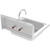 Koolmore SH17-4GNF 17" W x 15" D Stainless Steel Wall Mounted Hand Sink