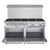 Koolmore KM-CR60-NG 60" W Stainless Steel 10 Burners with 2 Ovens Natural Gas Commercial Range