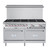 Koolmore KM-CR60-NG 60" W Stainless Steel 10 Burners with 2 Ovens Natural Gas Commercial Range