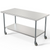 Koolmore CT3060-18C 60" W x 30" D Stainless Steel 18 Gauge Open with Undershelf Work Table