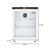 Koolmore KM-PHR-45C 4.5 Cu. Ft. White Glass Door Commercial Medical Pharmacy Refrigerator