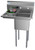 Koolmore SA141611-12L3 29" W Galvanized Base 18 Gauge 1 Compartment Sink