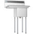 Koolmore SA141611-12L3 29" W Galvanized Base 18 Gauge 1 Compartment Sink