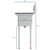 Koolmore SA101410-12L3 25" W Galvanized Base 18 Gauge 1 Compartment Sink