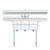 Koolmore SC101410-12B3FA 54" W 18 Gauge Galvanized 3 Compartments Sink