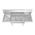 Koolmore SC101410-12B3FA 54" W 18 Gauge Galvanized 3 Compartments Sink