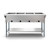 Koolmore KM-OWS-4 4 Pans Stainless Steel Electric Steam Table with Undershelf