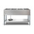 Koolmore KM-OWS-4 4 Pans Stainless Steel Electric Steam Table with Undershelf