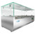 Koolmore SCDC-3P-SSL 39.9" W Stainless Steel Double Tempered Glass Food Guard (3) 1/3 Pan Refrigerated Countertop Prep Unit - 115 Volts
