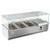 Koolmore SCDC-3P-SSL 39.9" W Stainless Steel Double Tempered Glass Food Guard (3) 1/3 Pan Refrigerated Countertop Prep Unit - 115 Volts