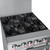 Koolmore KM-CR24-LP 24" W Stainless Steel 4 Burners with Oven Liquid Propane Commercial Range