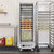 Koolmore KM-CHP36-SNGL 33.1" W x 66.4" H Silver Aluminum 36 Pans Full-Size Commercial Heated Holding or Proofing Cabinet - 120 Volts