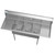 Koolmore SC121610-12B3 60" W 18 Gauge Galvanized 3 Compartments Sink