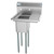 Koolmore SA101410-10R3 23" W Galvanized Base 18 Gauge 1 Compartment Sink