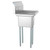 Koolmore SA101410-10R3 23" W Galvanized Base 18 Gauge 1 Compartment Sink